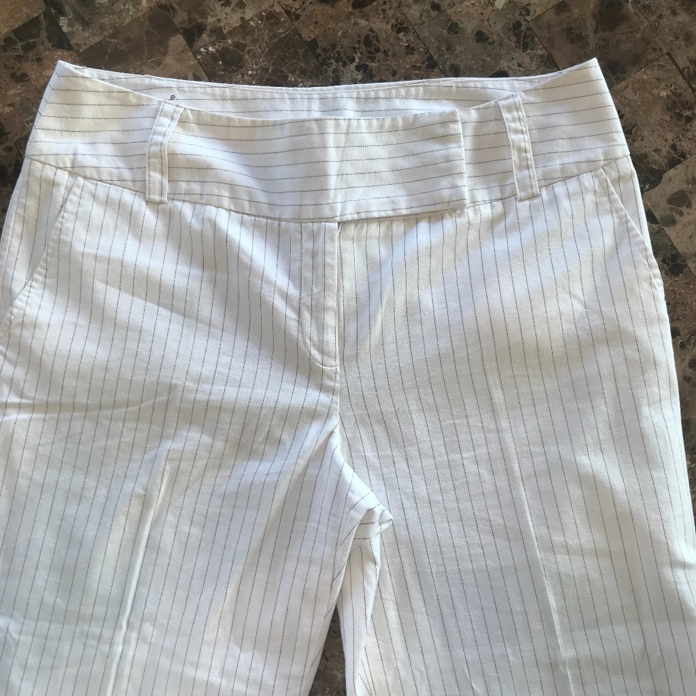 AB Studio Vintage High Rise Wide Leg Capri Pant